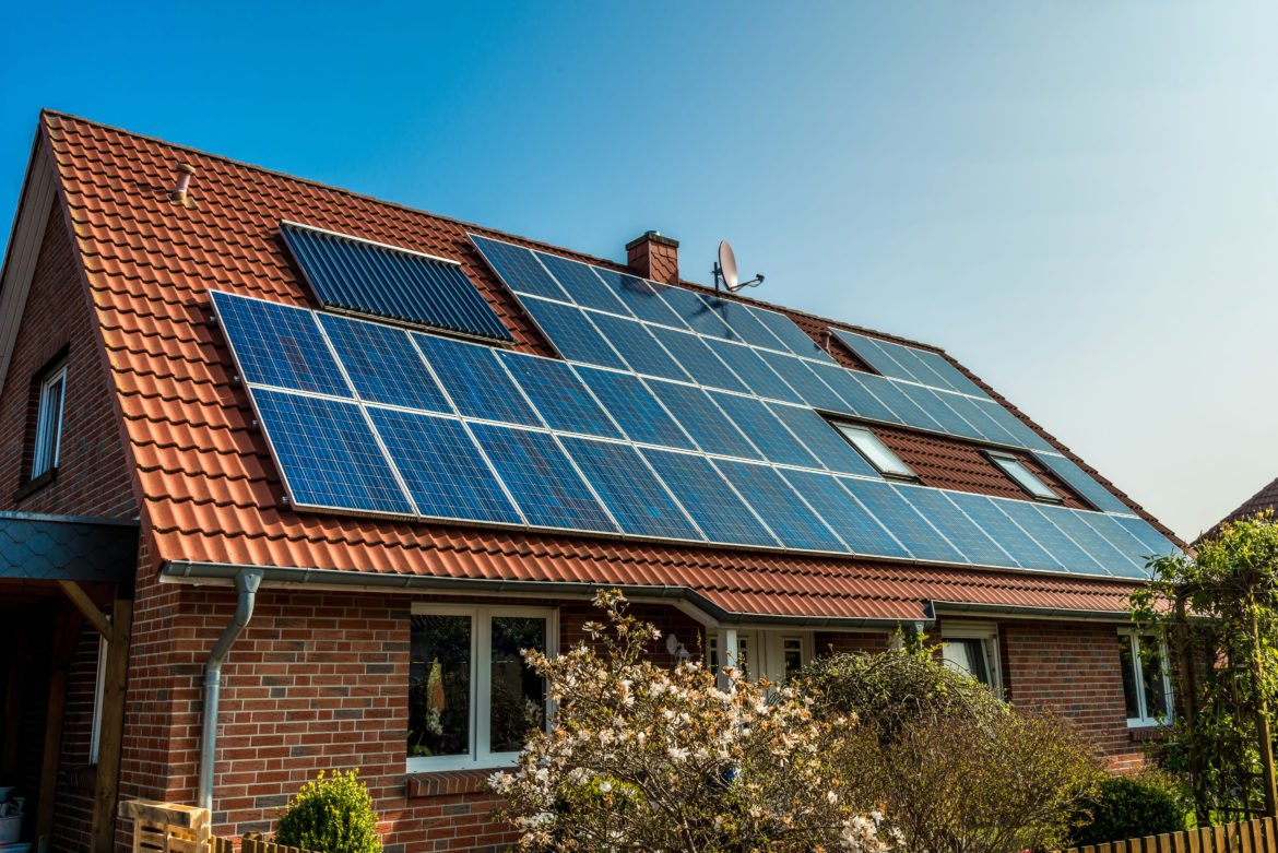 Rooftop solar panels